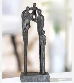 Skulptur, Familien er hjertets hjem, 23 cm