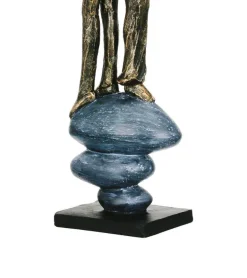 Skulptur, Par med ryggen til hinanden, 38 cm