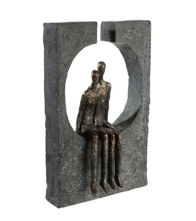 Skulptur, Sammenhold – tiden er kostbar, H 27 cm