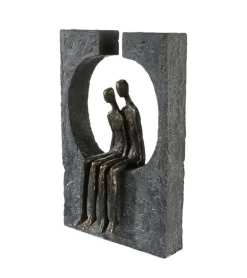 Skulptur, Sammenhold – tiden er kostbar, H 27 cm