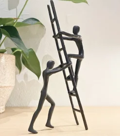 Skulptur: Teamwork, H 24 cm