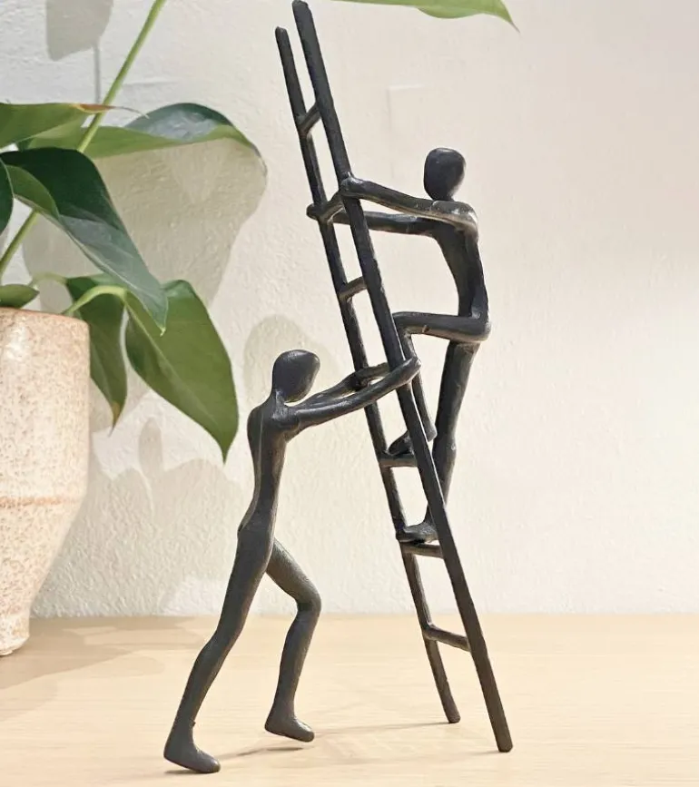 Skulptur: Teamwork, H 24 cm