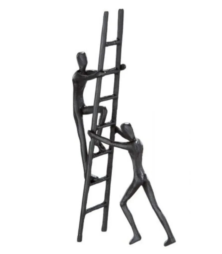 Skulptur: Teamwork, H 24 cm
