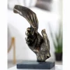 Skulptur, To hænder, 21 cm