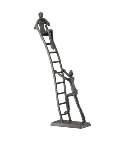 Skulptur: Trapper, Jern, 34 cm