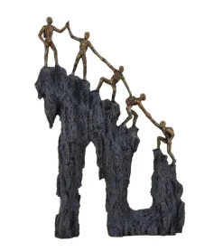 Skulptur, Ved fælles hjælp, 34 cm