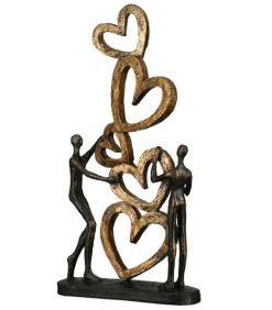 Skulptur: Vi bygger kærlighed, 5 hjerter