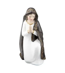 3-Sæt, Julekrybbe figurer, Cream og guld, 26 cm