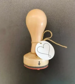 Stempel Hjerte med loop
