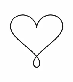 Stempel Hjerte med loop