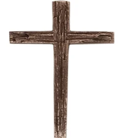 Stort Bronze kors med aftryk