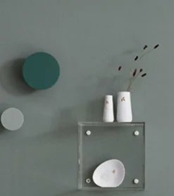 Vase med guldblad, 9 cm