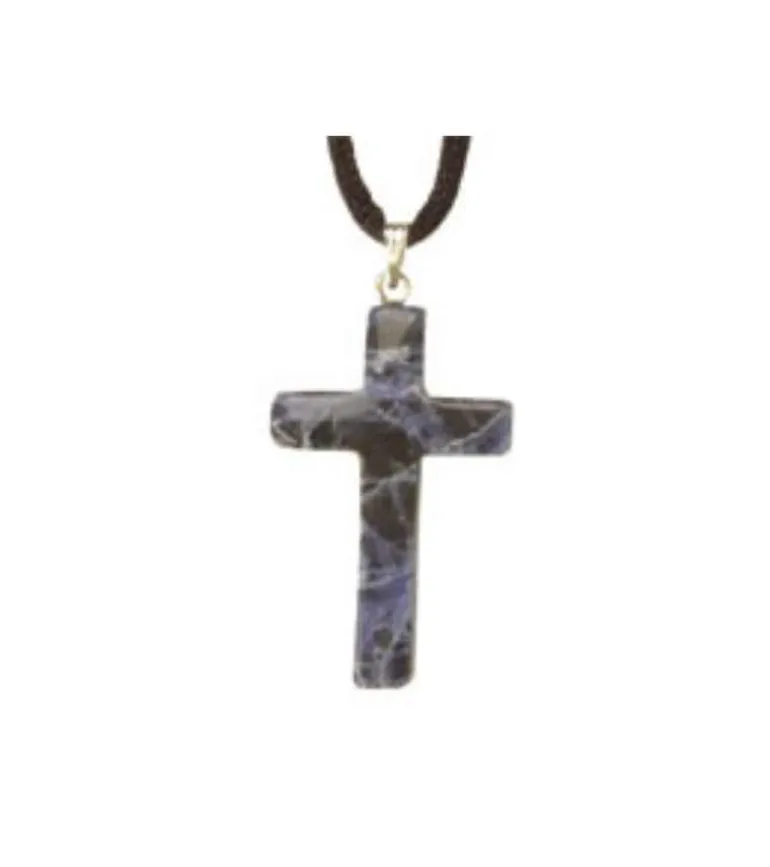 Vedhæng, Kors i sodalit-sten, med snor